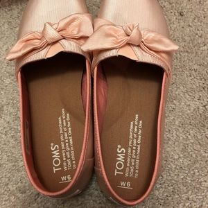 toms blush grosgrain women's bow classics